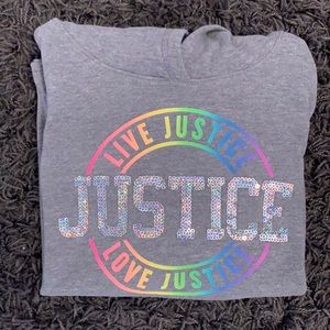 Justice Sweatshirt hoodie With sequins